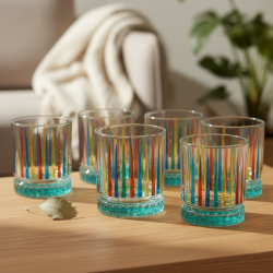 Glass Cups Set 6 Pcs
